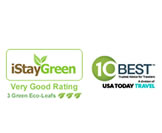 Rosen Centre awarded a Very Good Rating by iStayGreen and ranked in USA Today's 10 Best list.